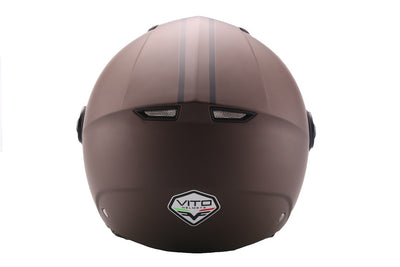 Šalmas VITO JET MODA MATINIS RUDAS – nuotrauka 3