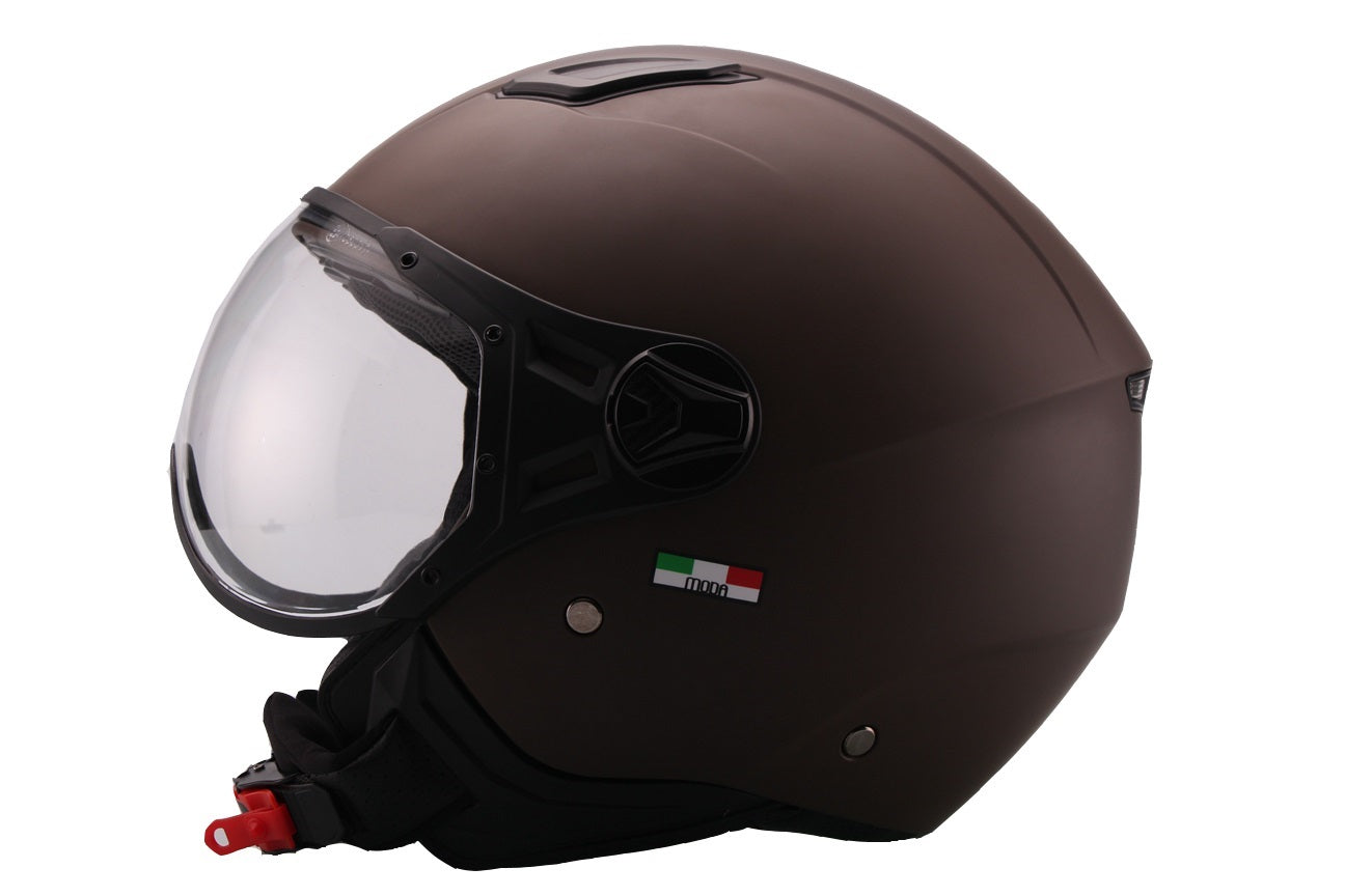 Šalmas VITO JET MODA MATINIS RUDAS – nuotrauka 4
