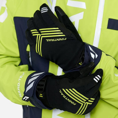 Žieminės pirštinės finntrail wintersport GRAPHITE GELTONOS – nuotrauka 7