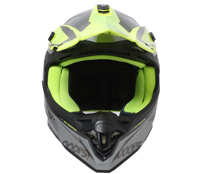 Šalmas XRC MX DOUSMAN pilka/geltona – nuotrauka 3