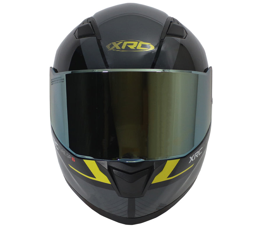 Šalmas XRC PURE GP 6 JUODAS/GELTONAS FLUO 