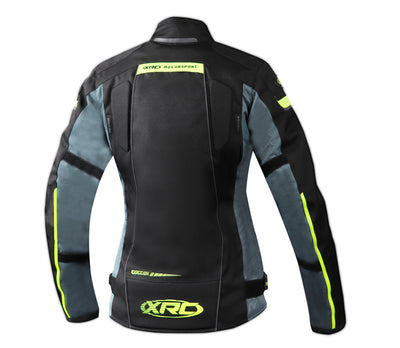 MOTO striukė XRC TOTTER WTP MOTERIMS juoda/ pilka/ žalia – nuotrauka 2