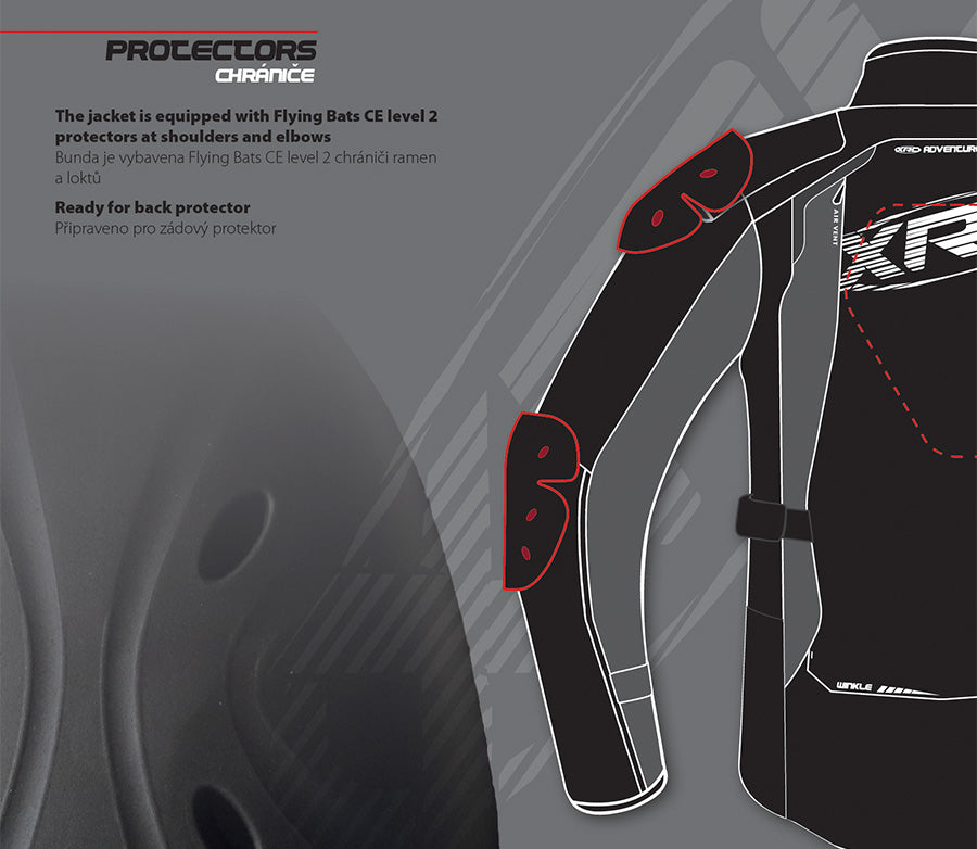 MOTO striukė XRC WINKLE WTP MOTERIMS juoda/ pilka/ žalia – nuotrauka 8