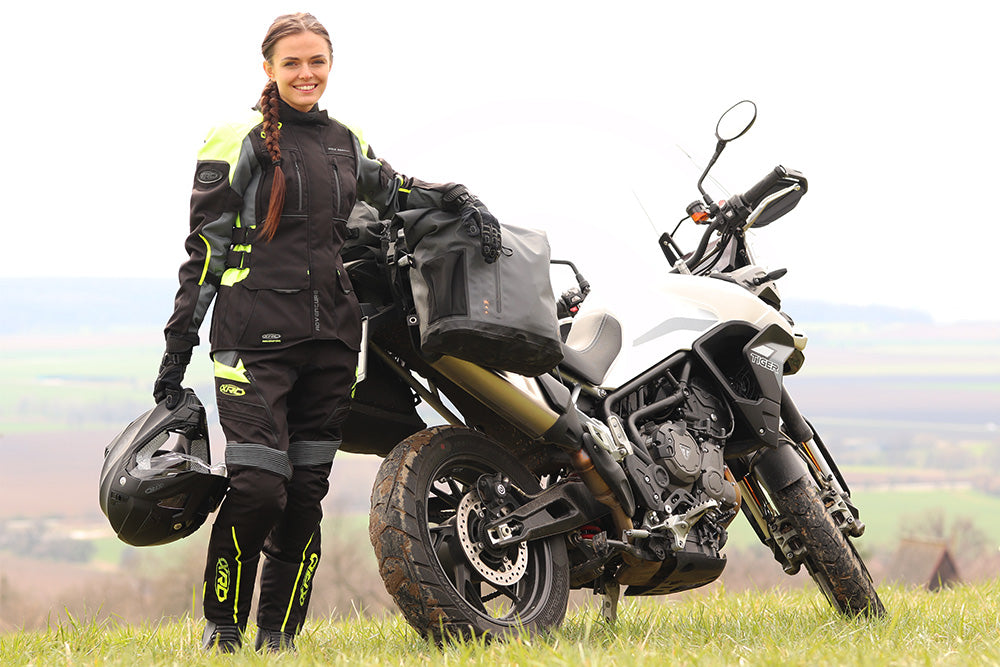 MOTO striukė XRC WINKLE WTP MOTERIMS juoda/ pilka/ žalia – nuotrauka 12